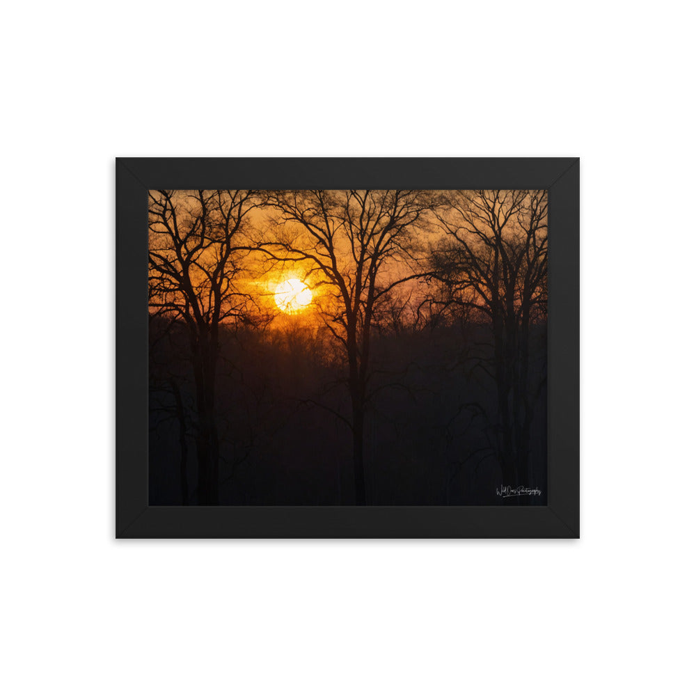 Setting Sun - Framed Paintography