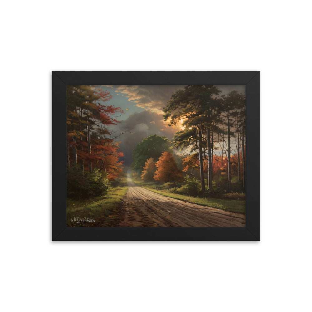Rustic Road - Framed Paintography