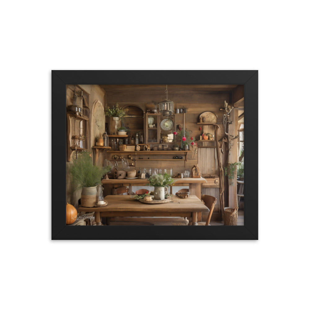 Rustic Dining - Framed Paintography