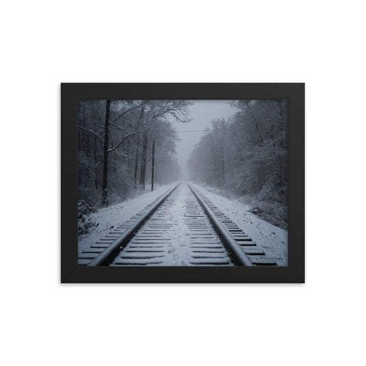 Railway Slumber - Framed Paintography