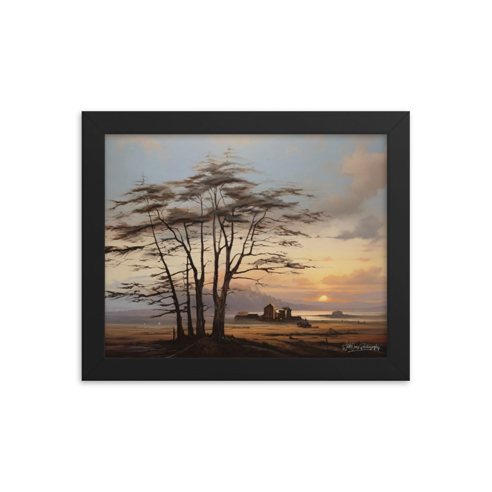 Prairie Tree - Framed Paintography