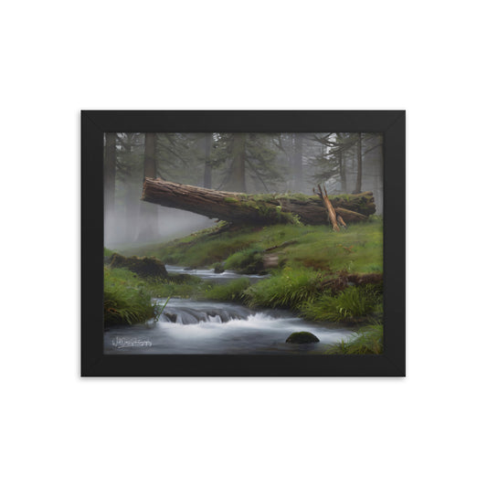 Enchanted Woodland Flow - Framed Paintography