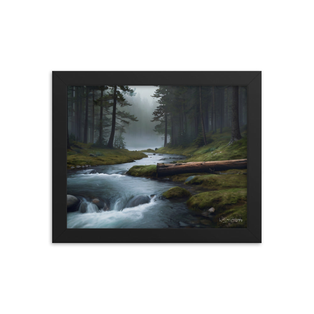 Foggy Creek Serenity - Framed Paintography
