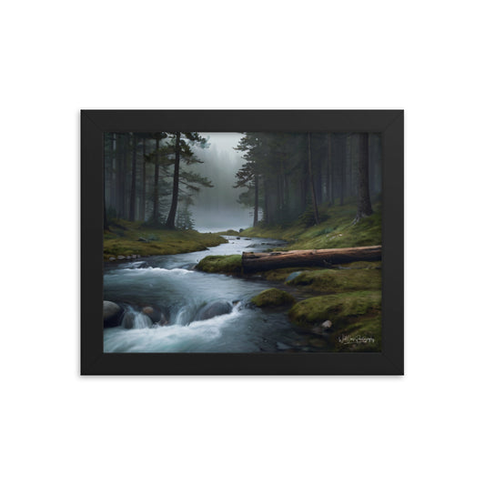 Foggy Creek Serenity - Framed Paintography