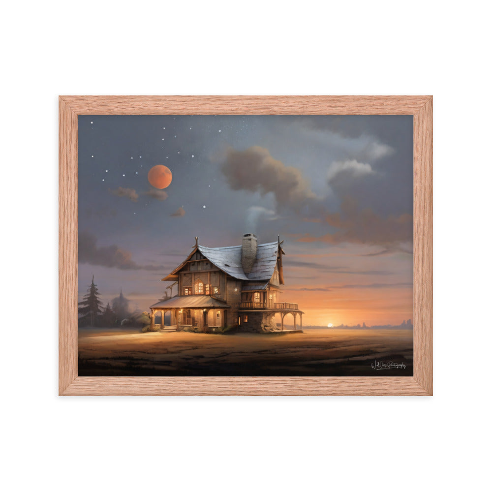 Sunset Morning - Framed Paintography