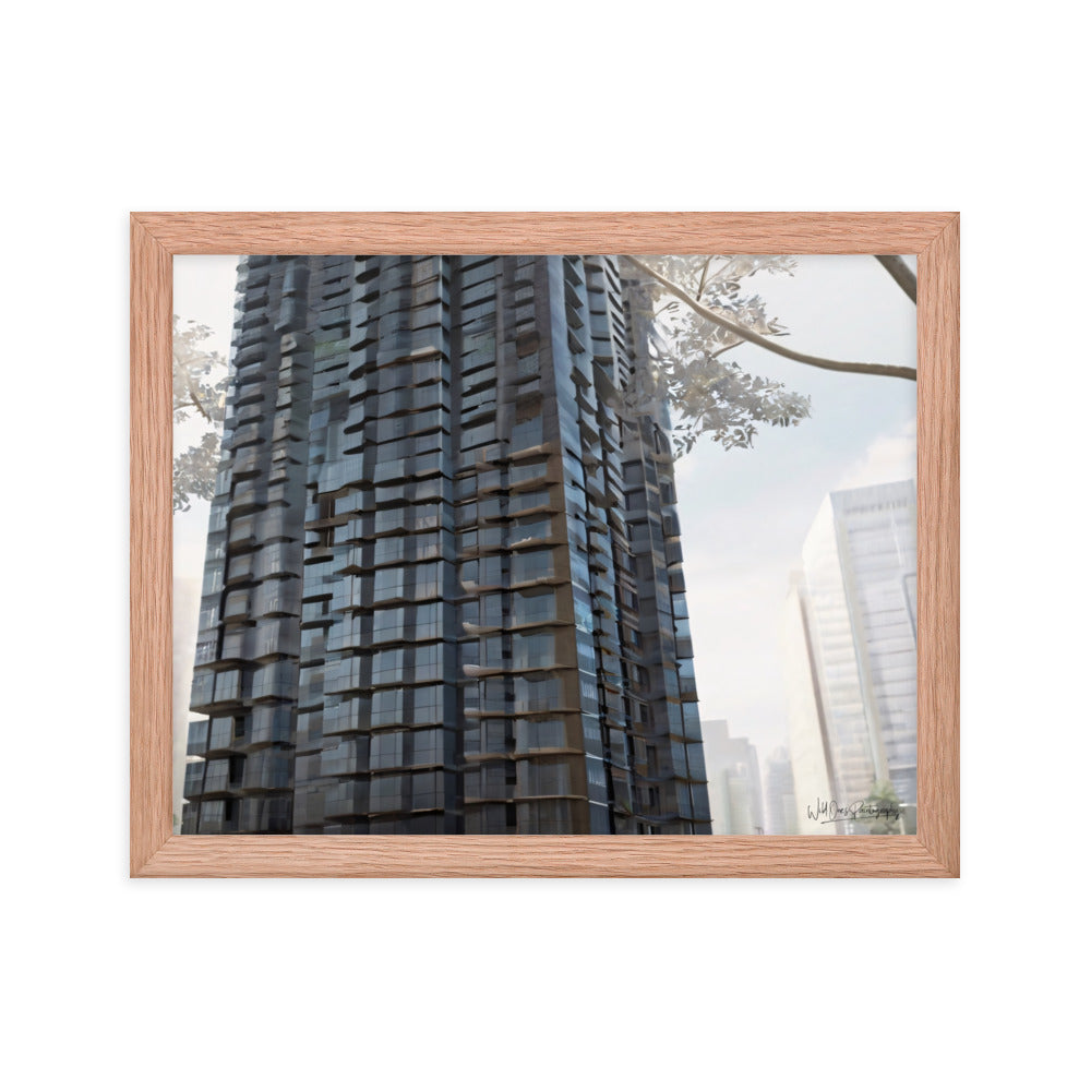 Steel Building - Framed Paintography