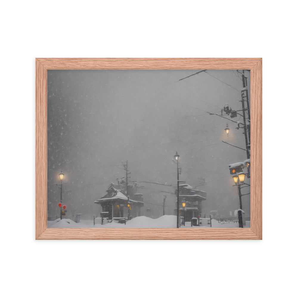 Station Storm - Framed Paintography