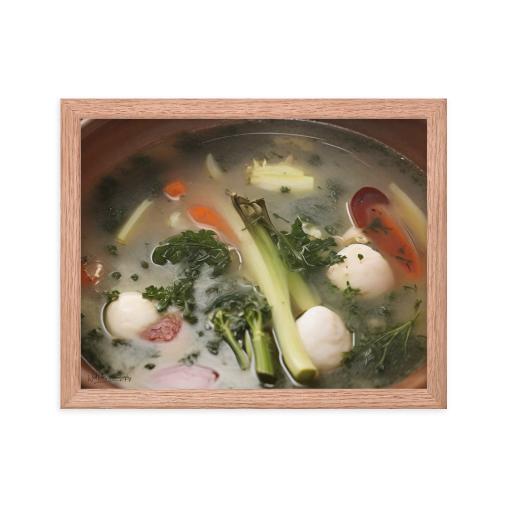 Soup du jour - Framed Paintography