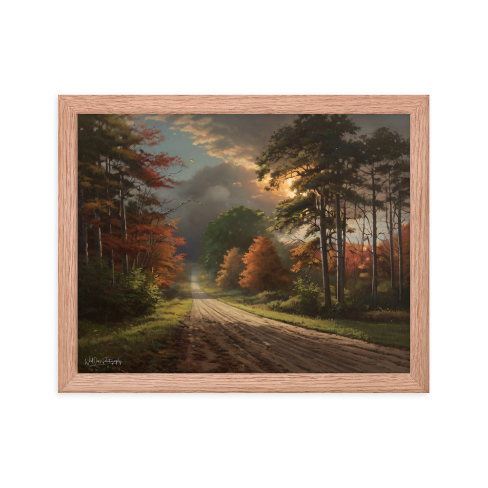 Rustic Road - Framed Paintography