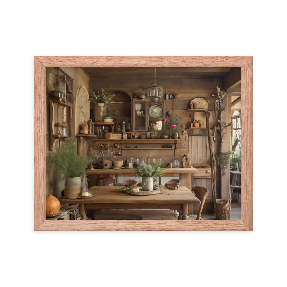 Rustic Dining - Framed Paintography