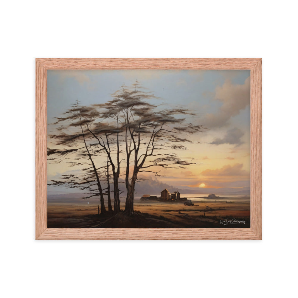 Prairie Tree - Framed Paintography