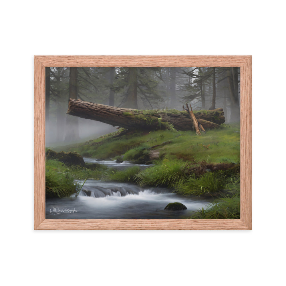 Enchanted Woodland Flow - Framed Paintography