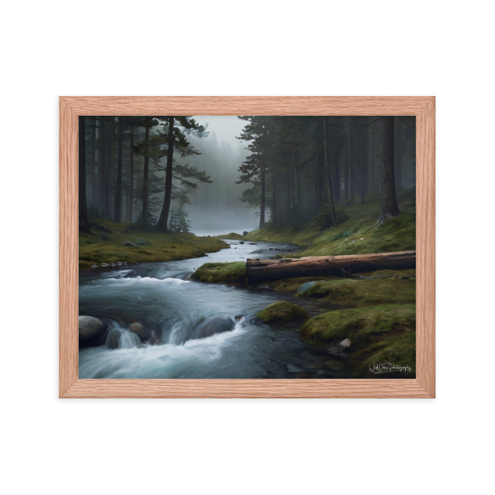 Foggy Creek Serenity - Framed Paintography