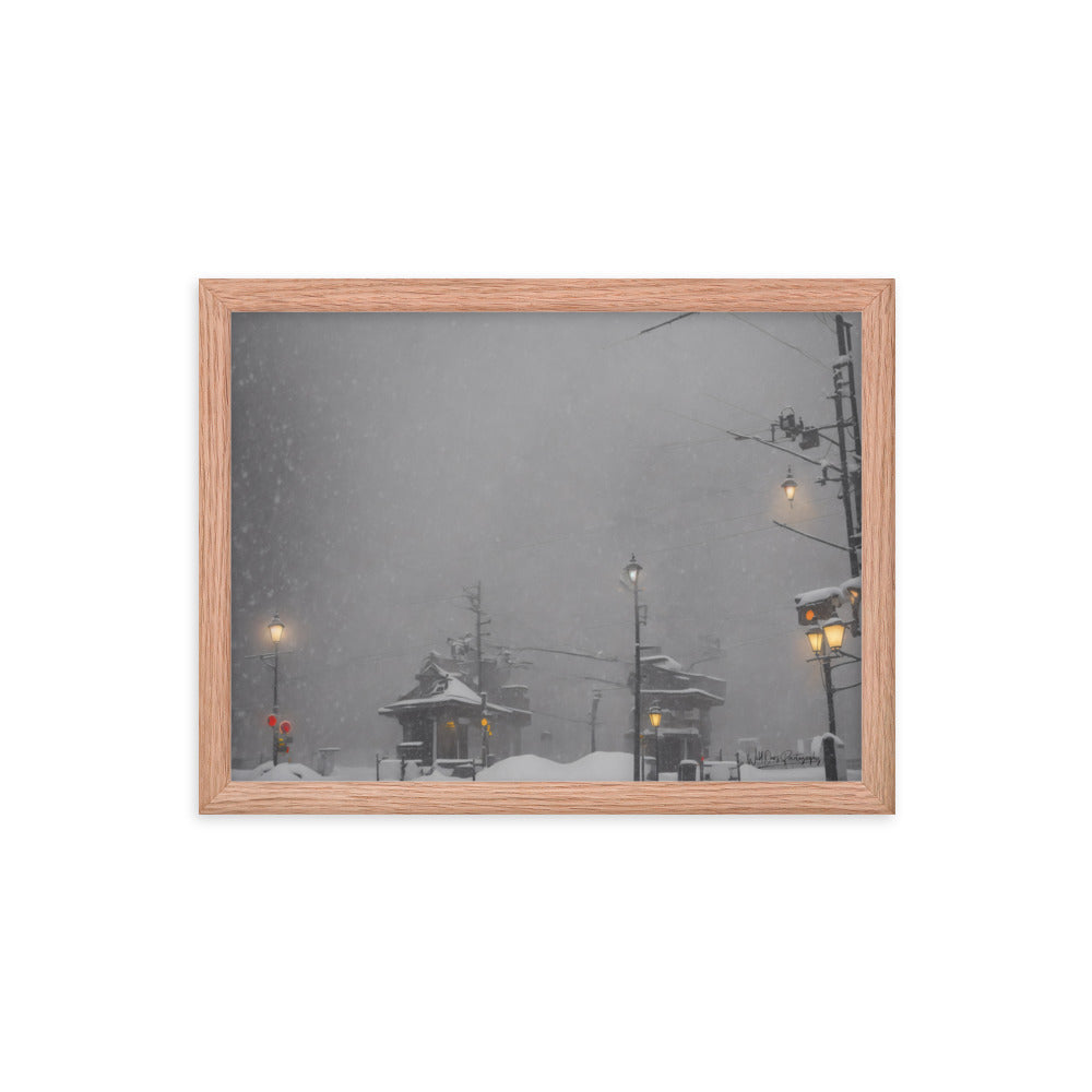 Station Storm - Framed Paintography