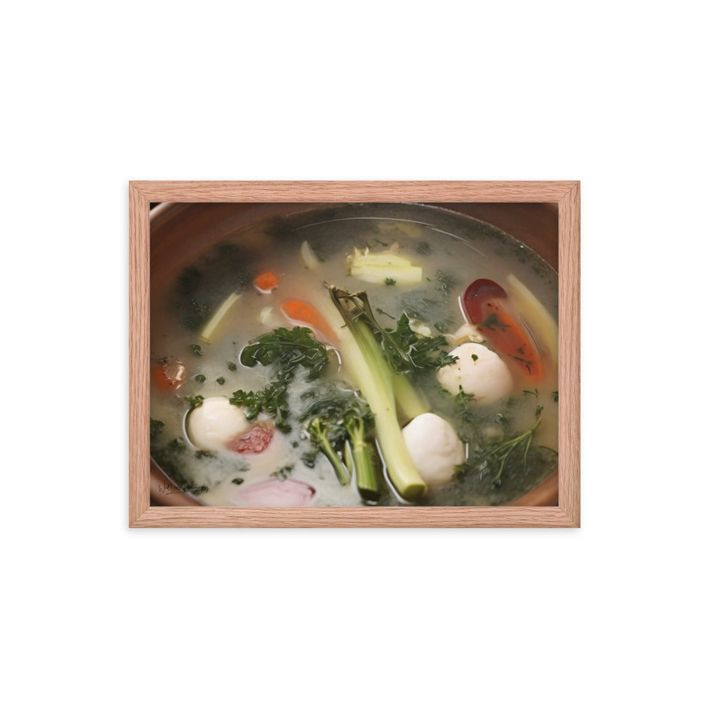 Soup du jour - Framed Paintography