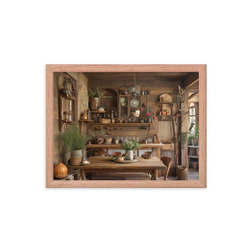 Rustic Dining - Framed Paintography