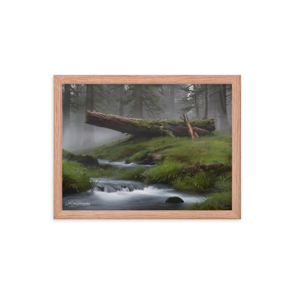 Enchanted Woodland Flow - Framed Paintography