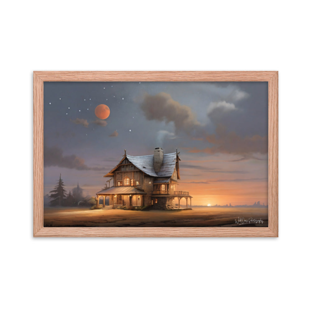 Sunset Morning - Framed Paintography