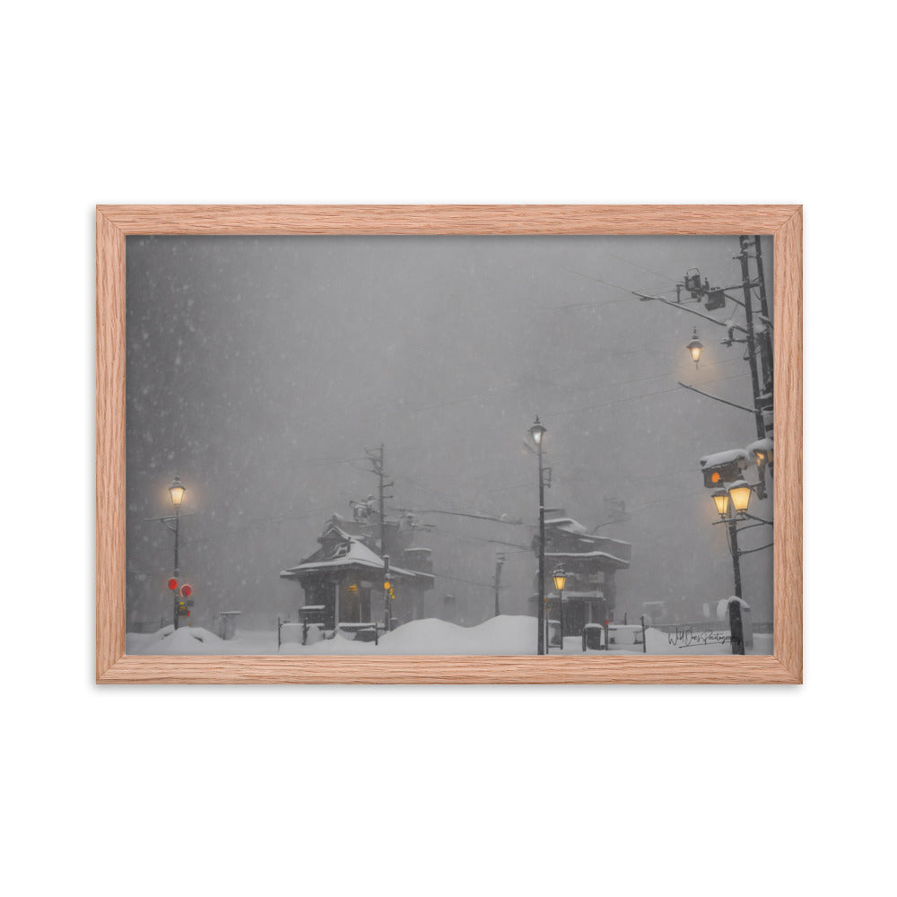 Station Storm - Framed Paintography