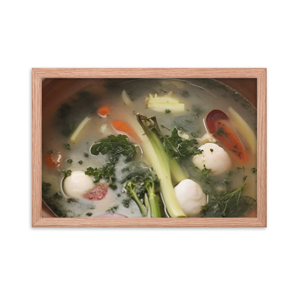 Soup du jour - Framed Paintography
