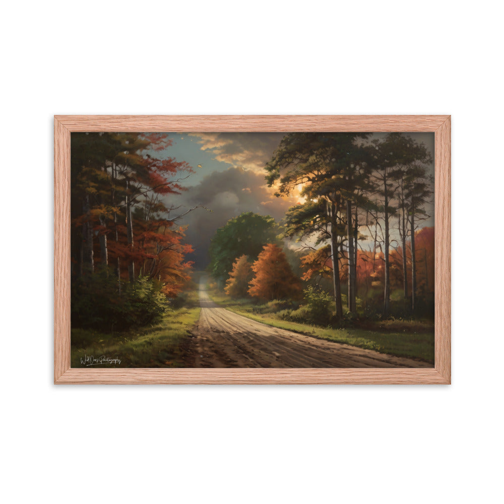 Rustic Road - Framed Paintography