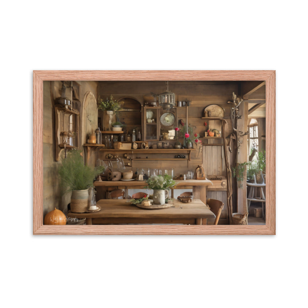 Rustic Dining - Framed Paintography