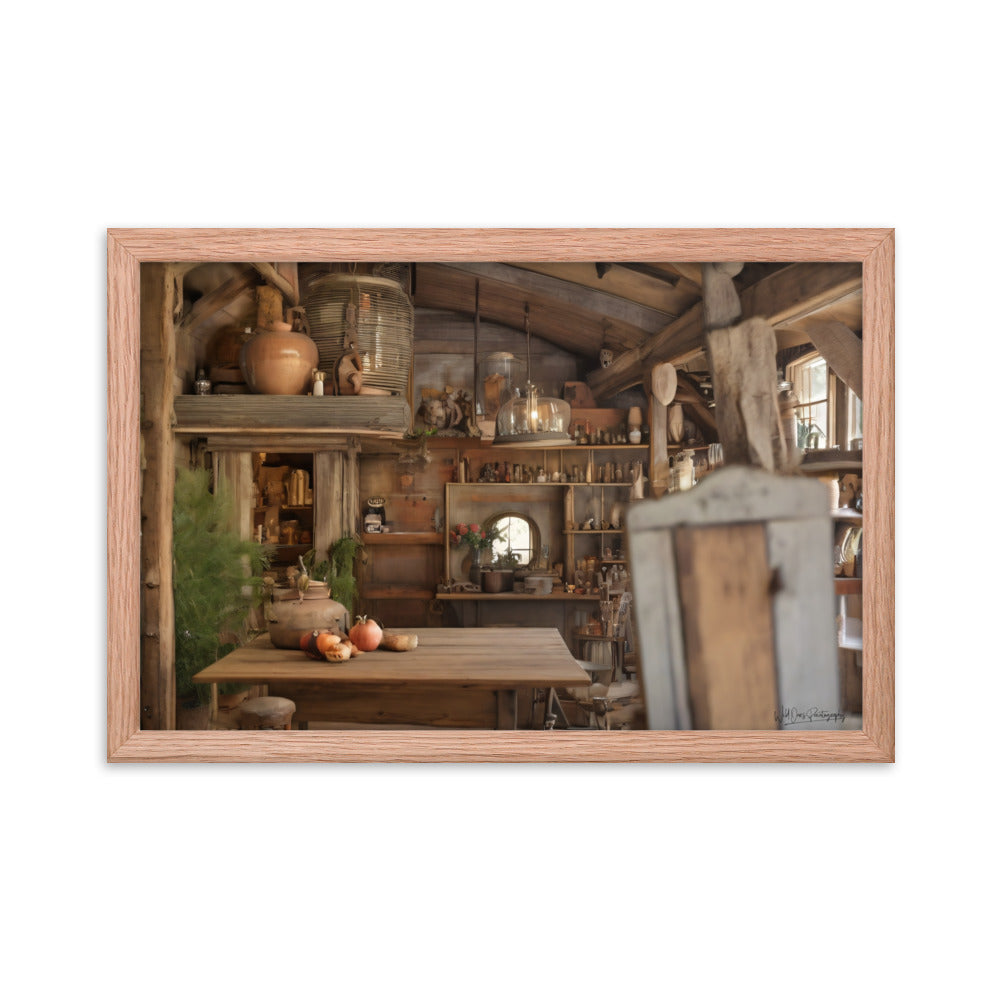 Cottage Dining - Framed Paintography