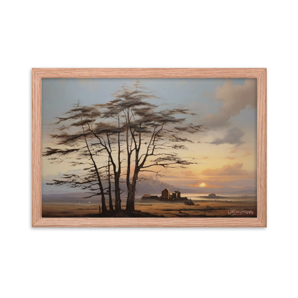 Prairie Tree - Framed Paintography