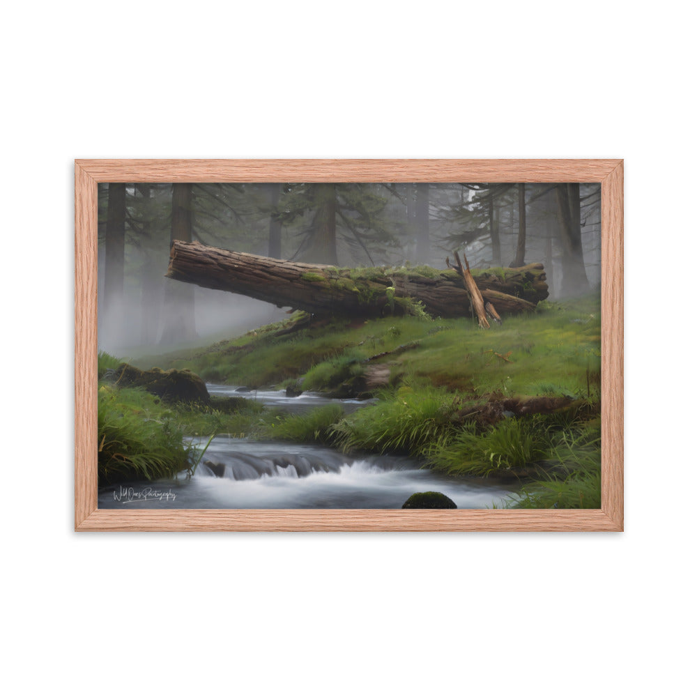 Enchanted Woodland Flow - Framed Paintography