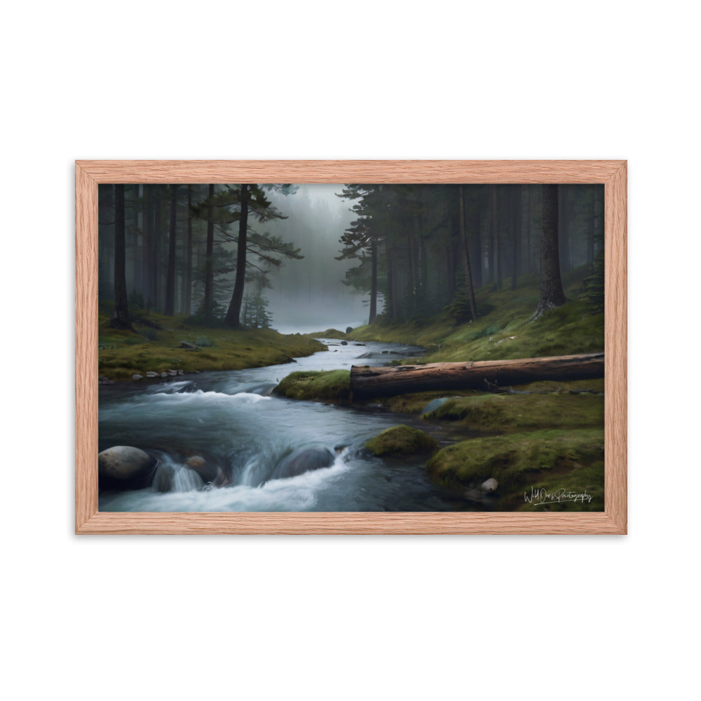 Foggy Creek Serenity - Framed Paintography
