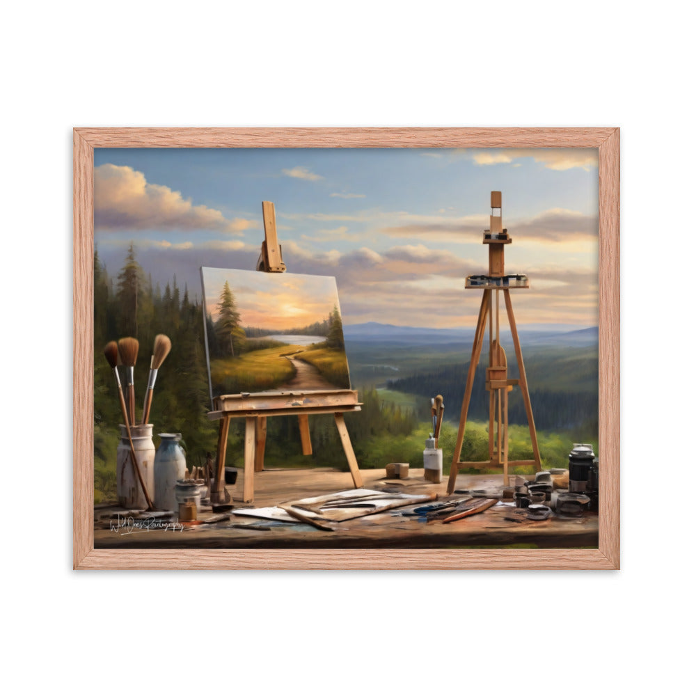 Valley Easel - Framed Paintography