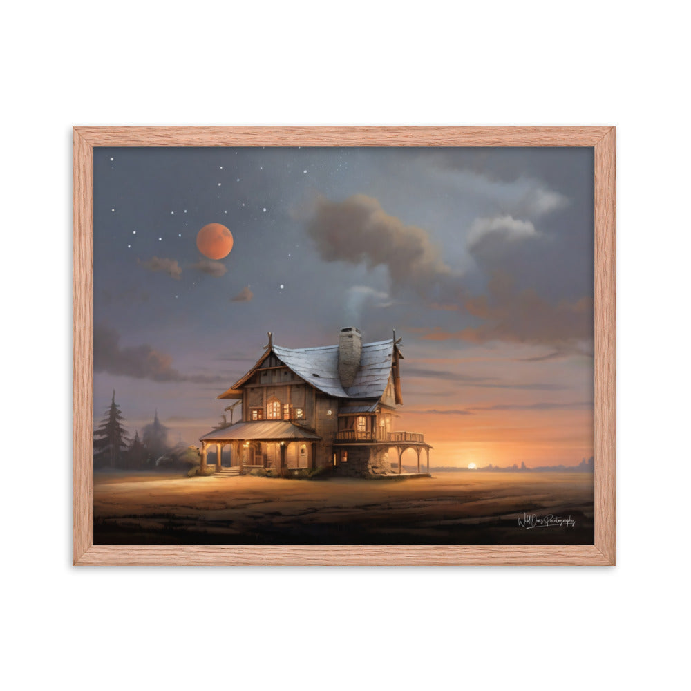 Sunset Morning - Framed Paintography