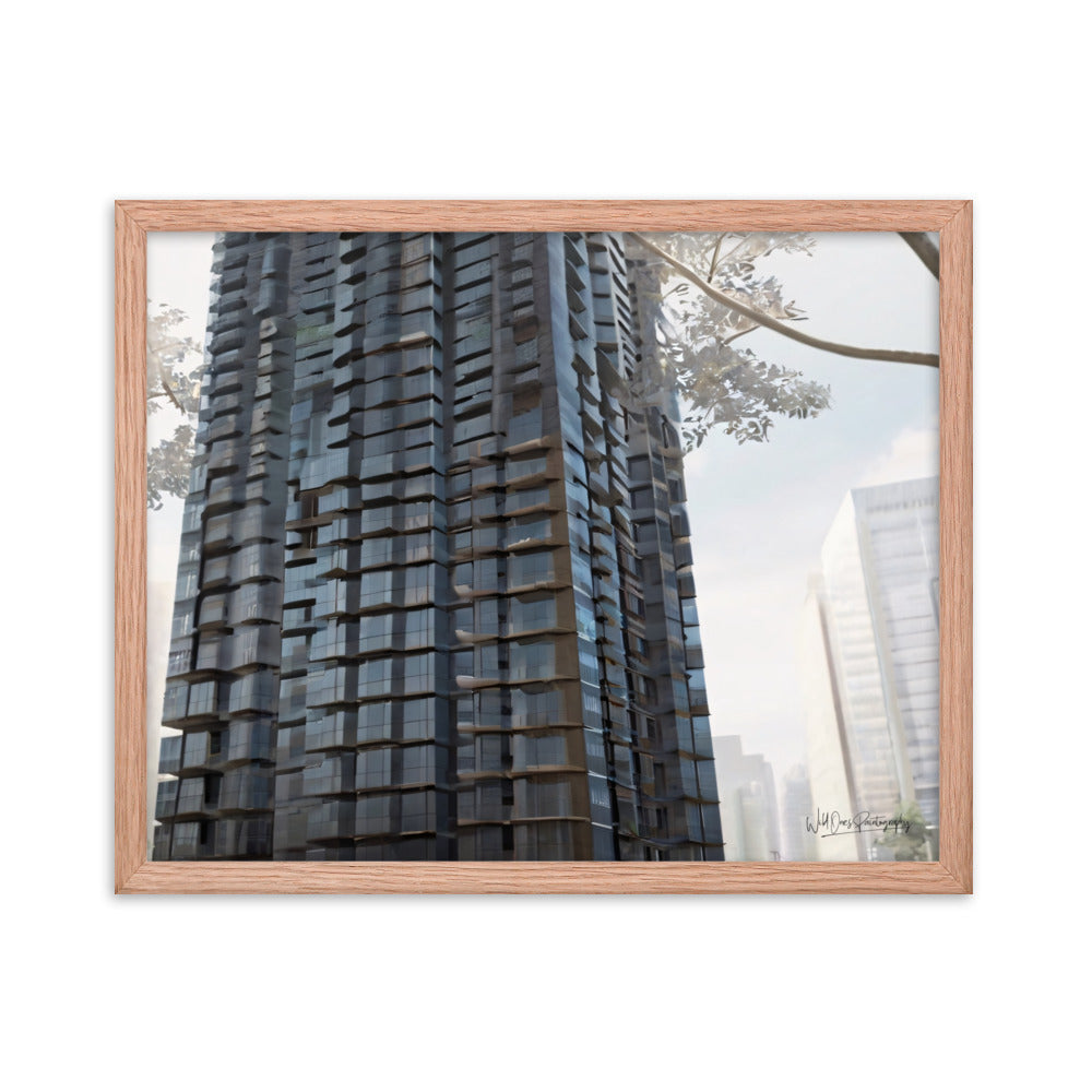Steel Building - Framed Paintography