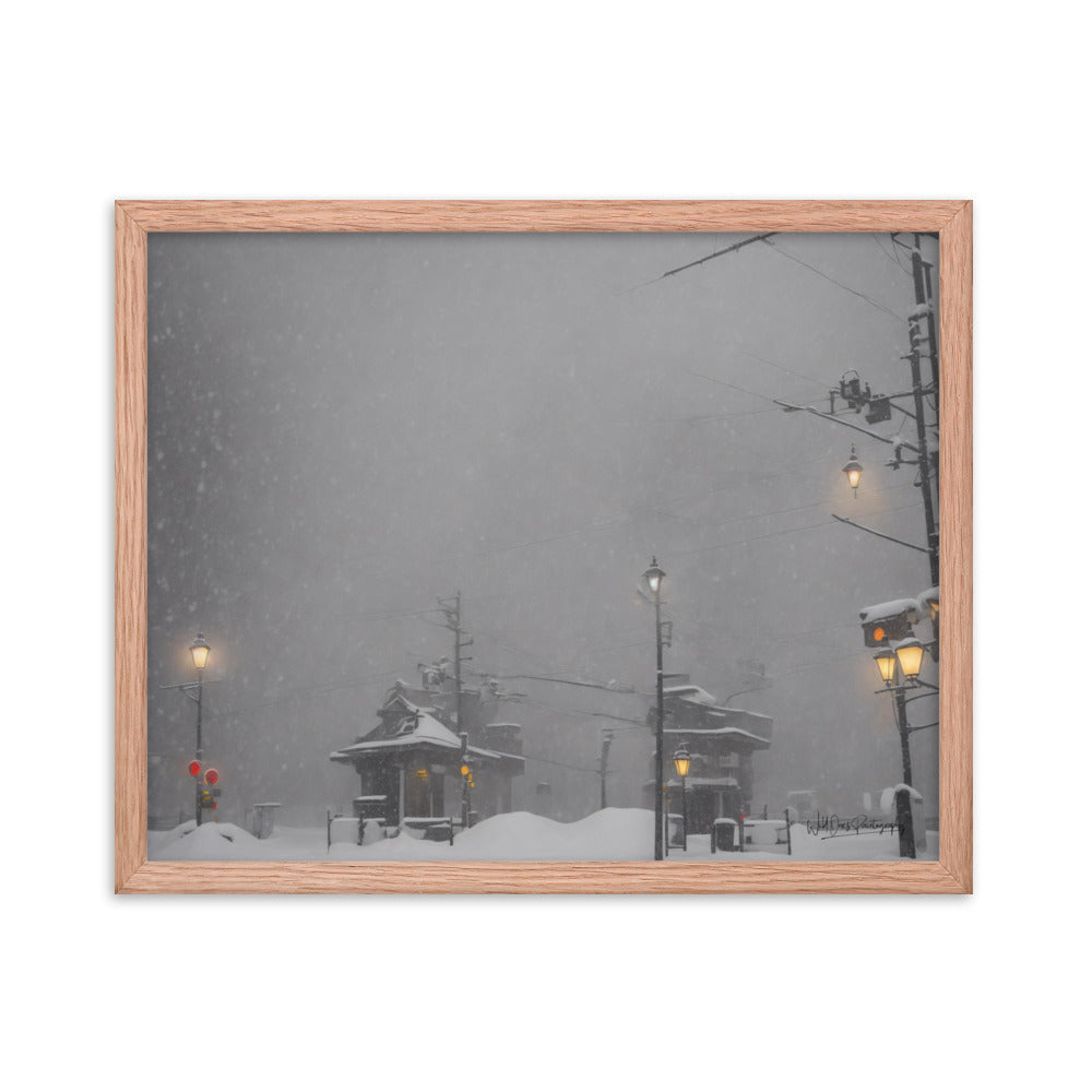 Station Storm - Framed Paintography