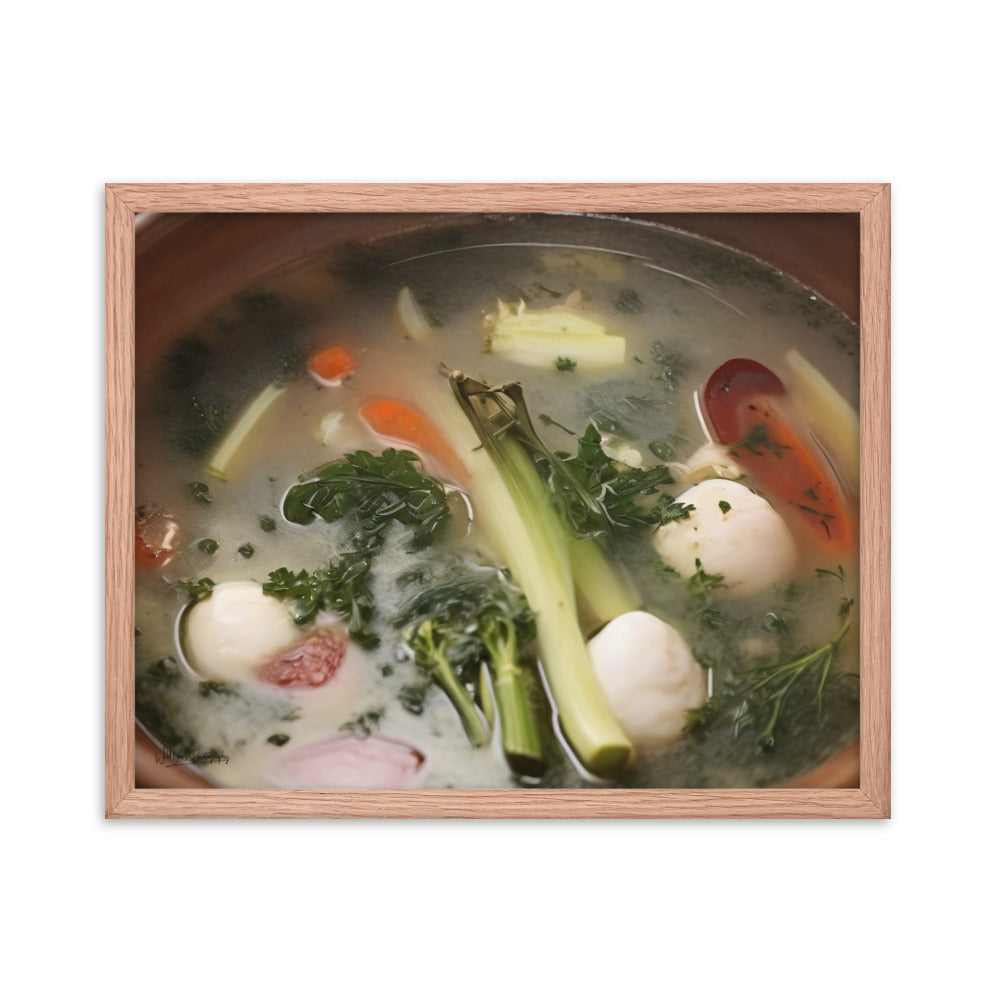 Soup du jour - Framed Paintography
