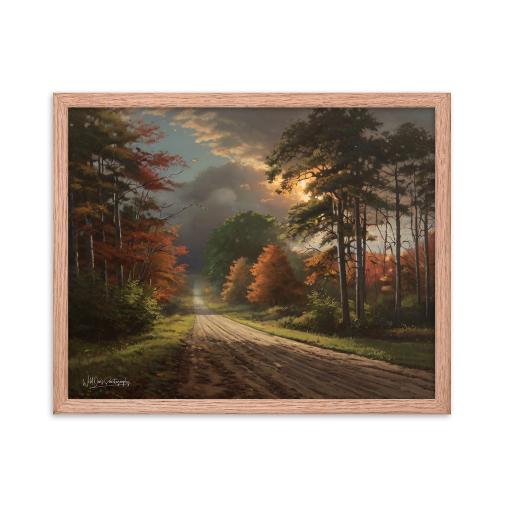 Rustic Road - Framed Paintography