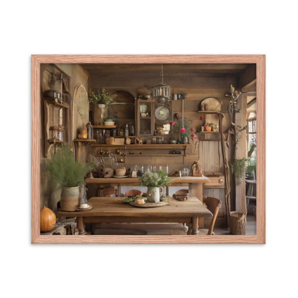 Rustic Dining - Framed Paintography