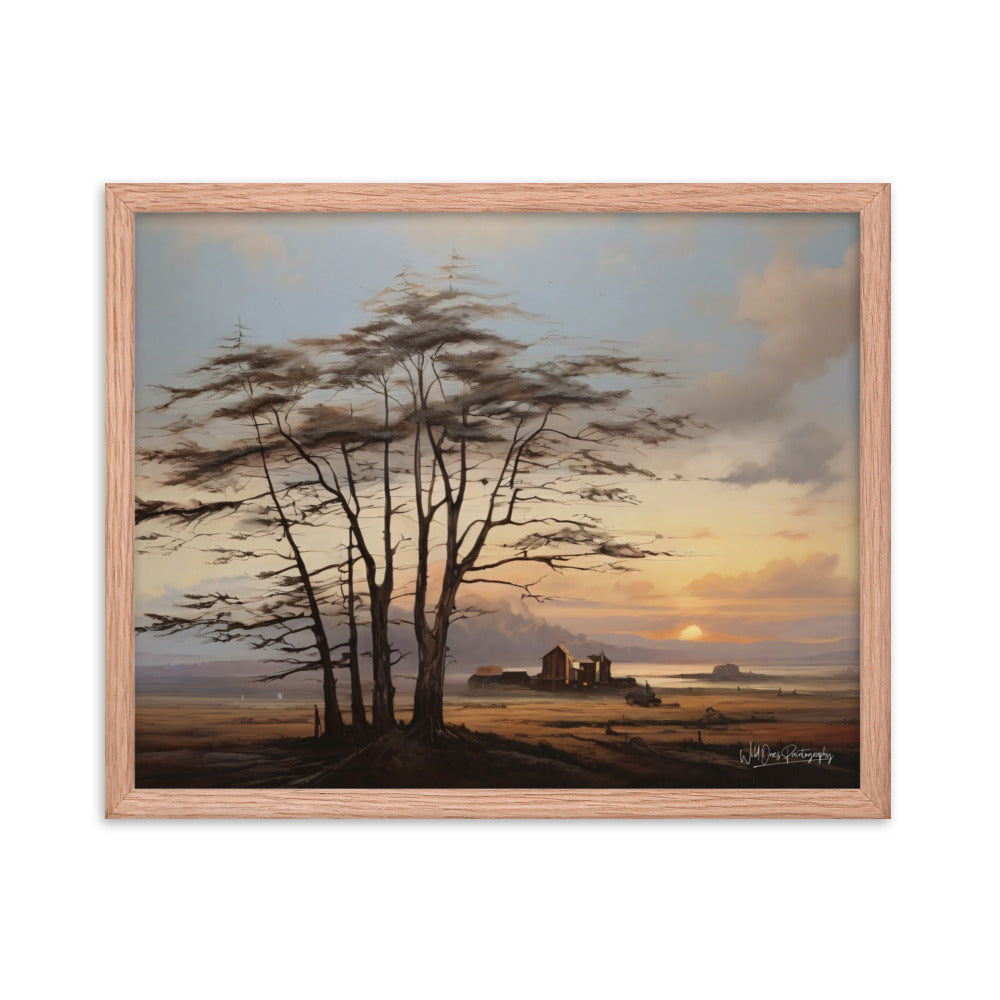 Prairie Tree - Framed Paintography