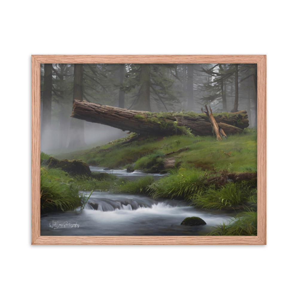 Enchanted Woodland Flow - Framed Paintography