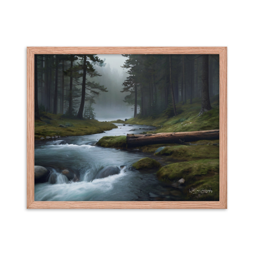 Foggy Creek Serenity - Framed Paintography