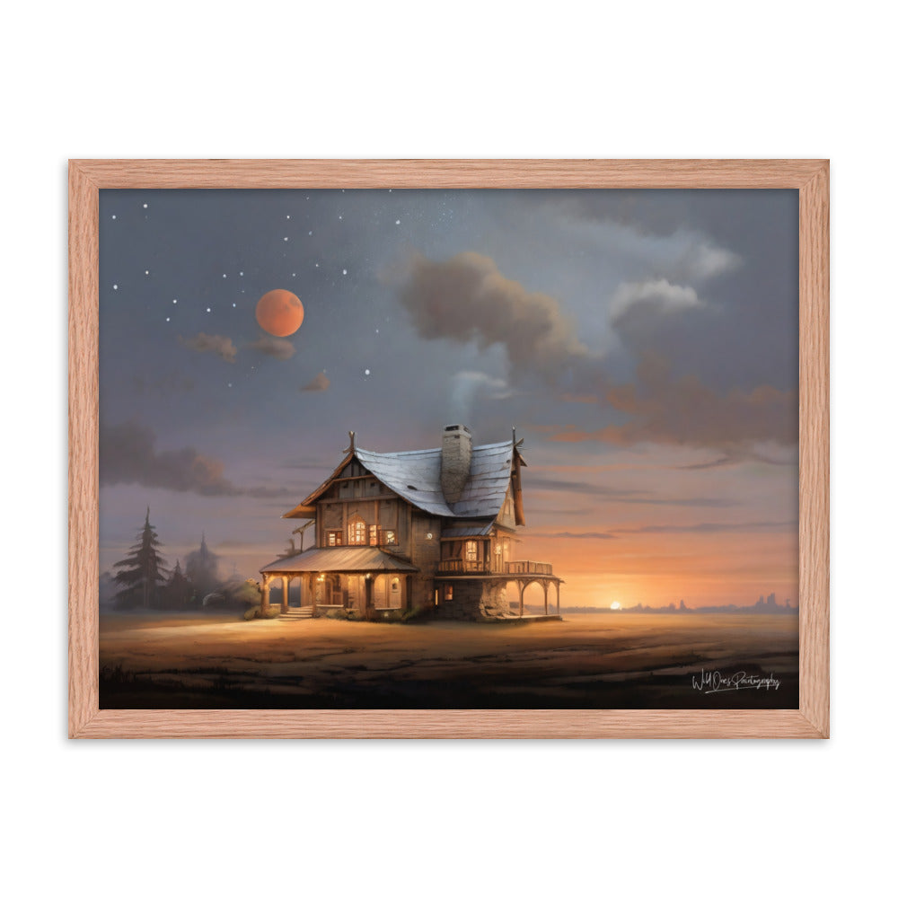 Sunset Morning - Framed Paintography