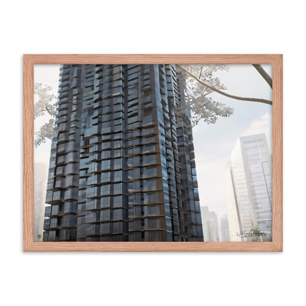 Steel Building - Framed Paintography