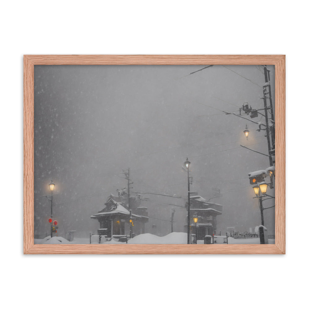 Station Storm - Framed Paintography