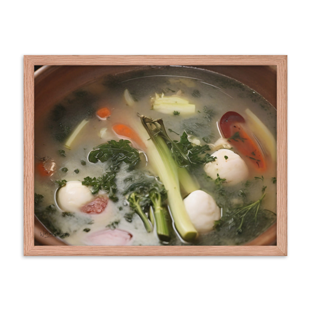 Soup du jour - Framed Paintography