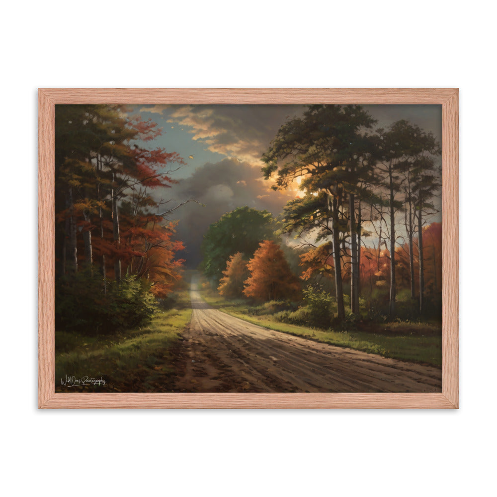 Rustic Road - Framed Paintography