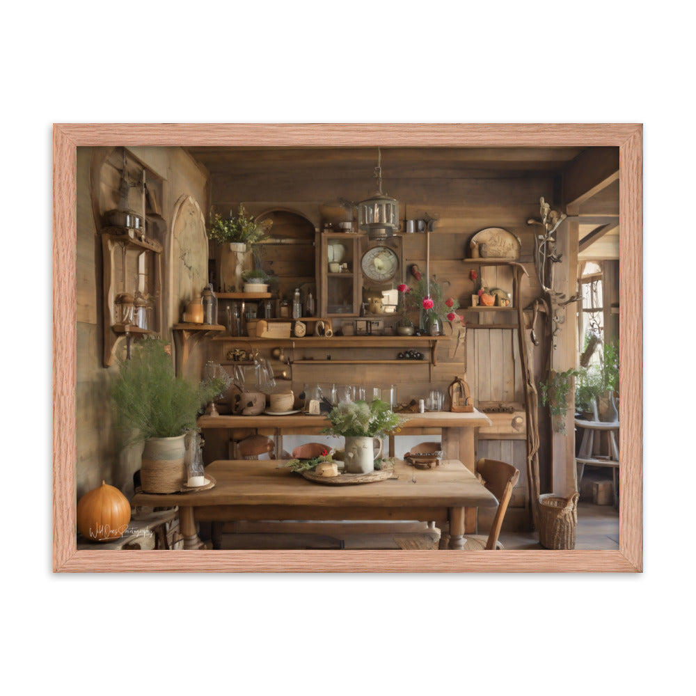 Rustic Dining - Framed Paintography