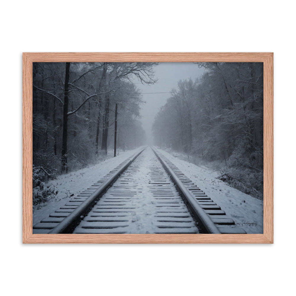 Railway Slumber - Framed Paintography