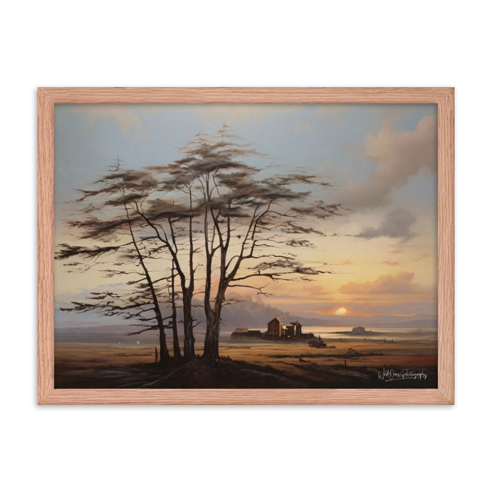 Prairie Tree - Framed Paintography