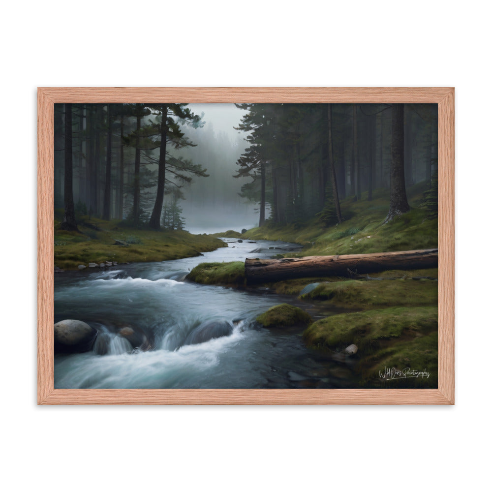 Foggy Creek Serenity - Framed Paintography