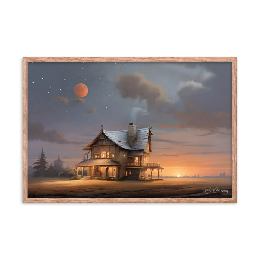 Sunset Morning - Framed Paintography